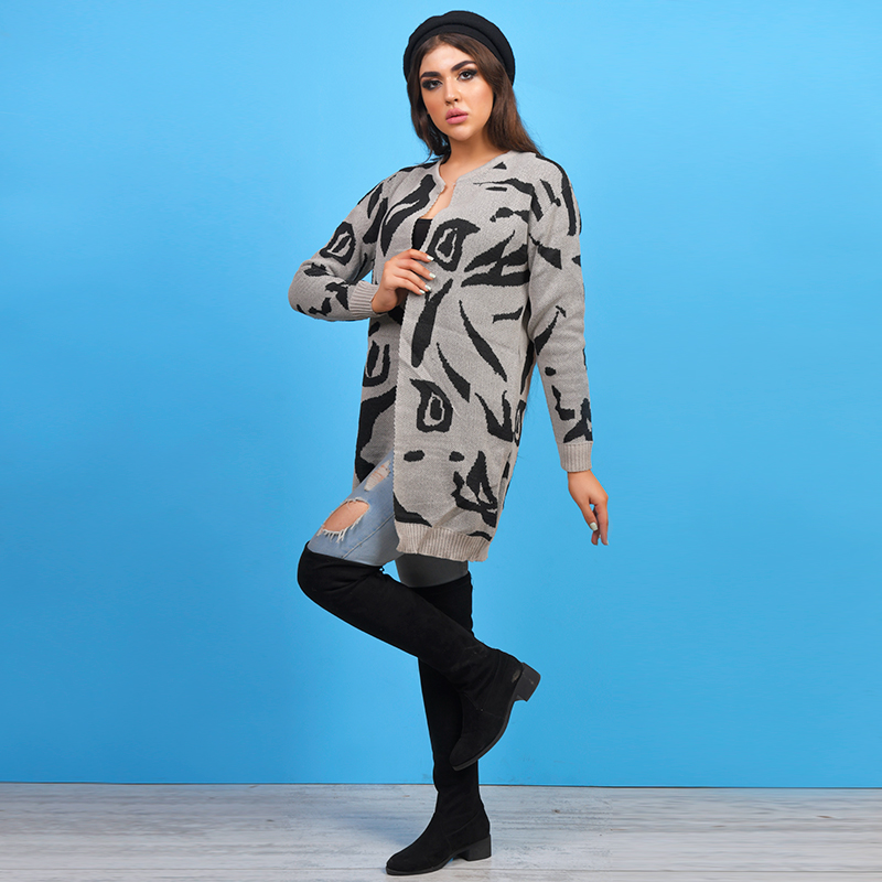 مانتو بافت دخترانه مدل AZIN