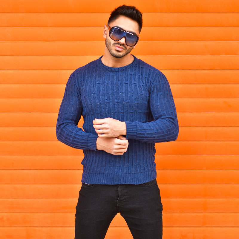 پلیوربافت مردانه مدل Bashvan