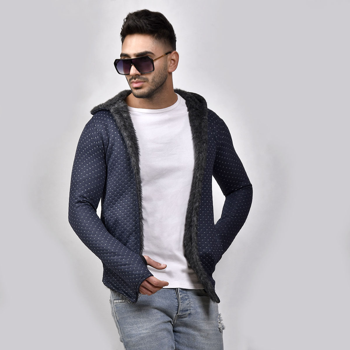 هودی مردانه مدل arad رنگ سرمه ای