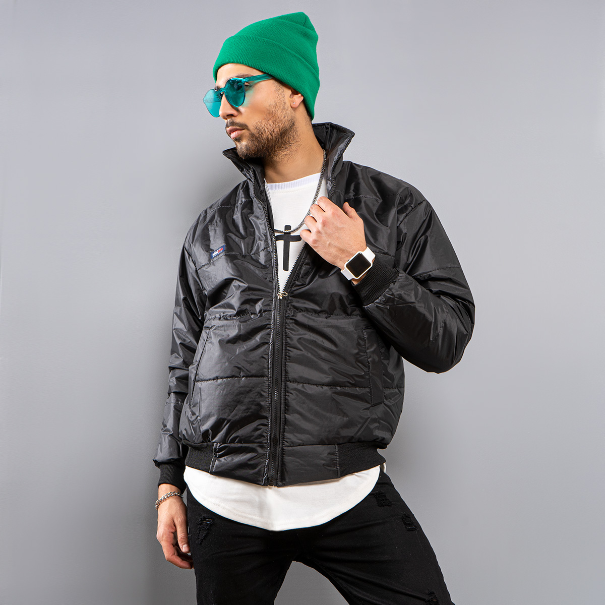 کاپشن مردانه مدل arshan رنگ مشکی