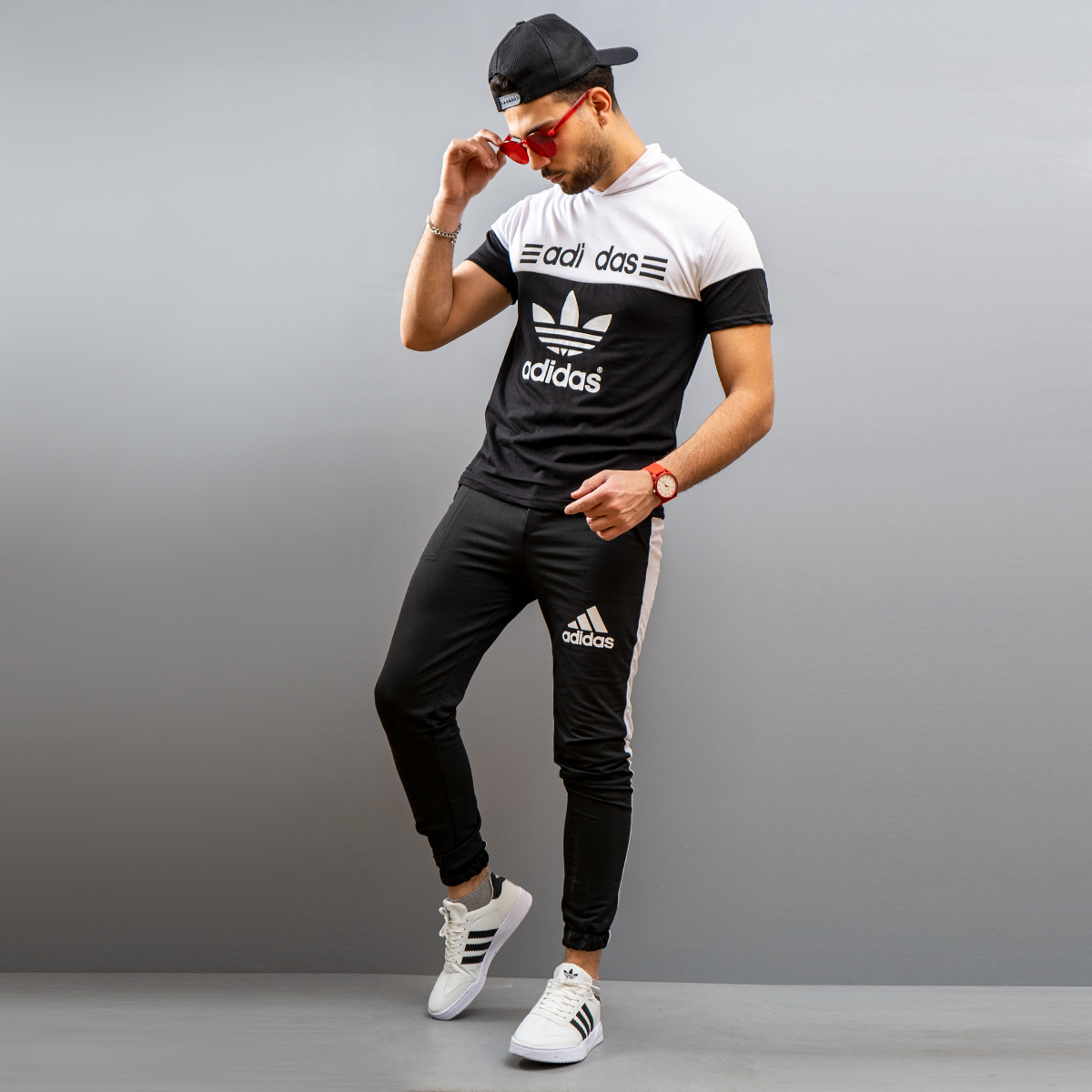 ست تیشرت شلوار adidas مردانه مدل Ariban