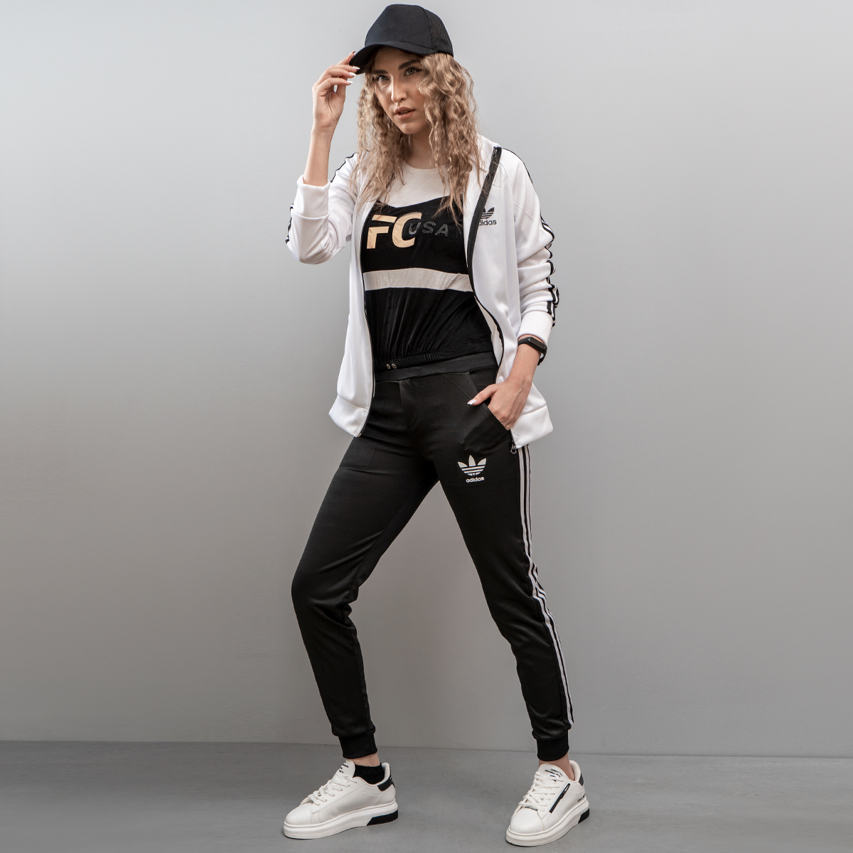 ست سوئیشرت شلوارadidas دخترانه مدل Razel