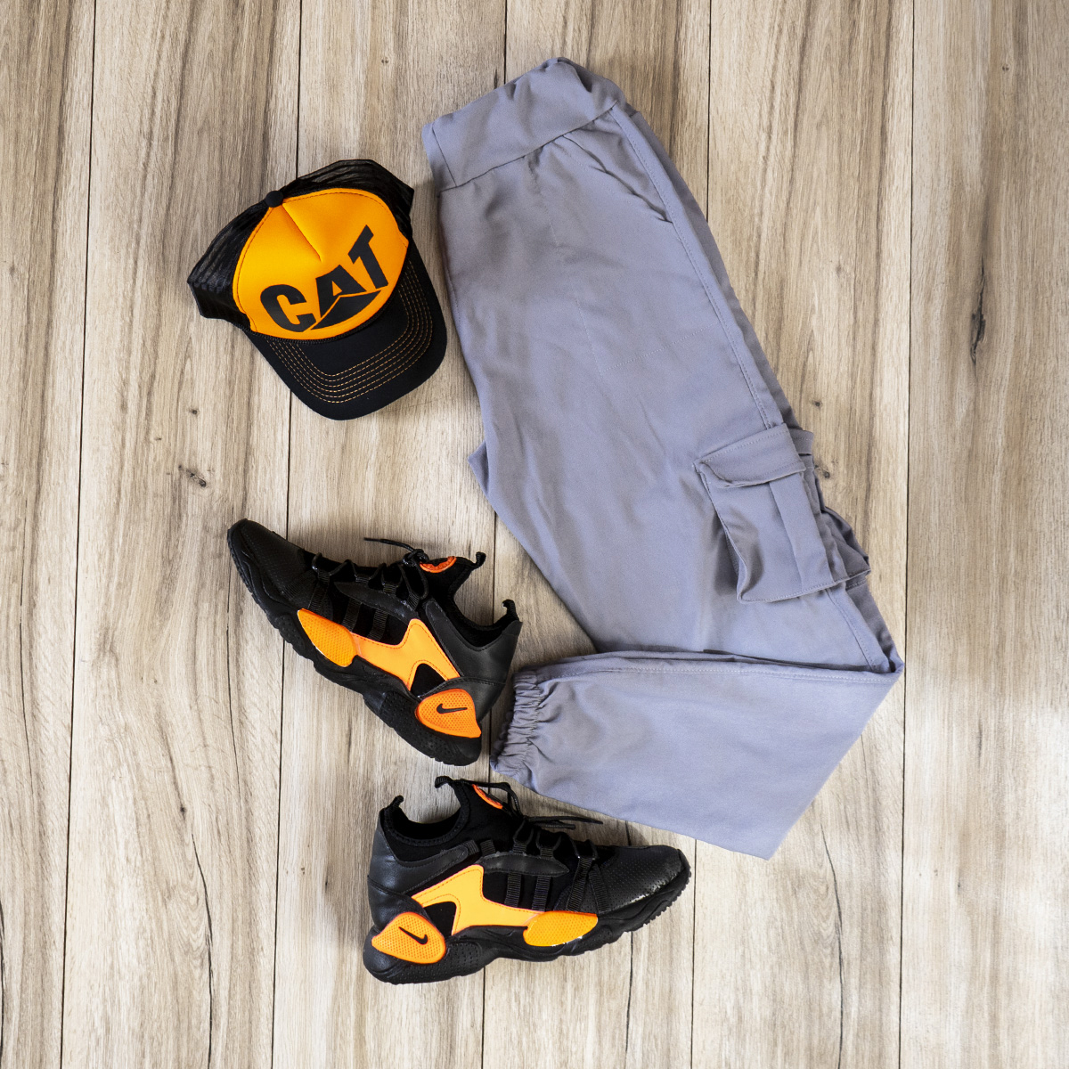 شلوار اسلش طوسی روشن مردانه مدل KOMBO