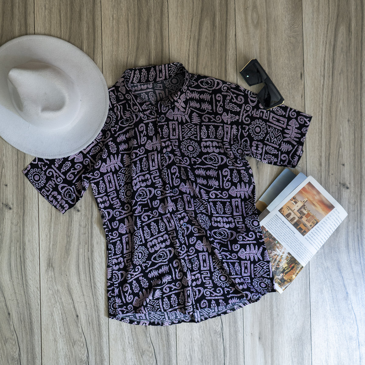 پیراهن هاوایی(T) مردانه مدل Lariv