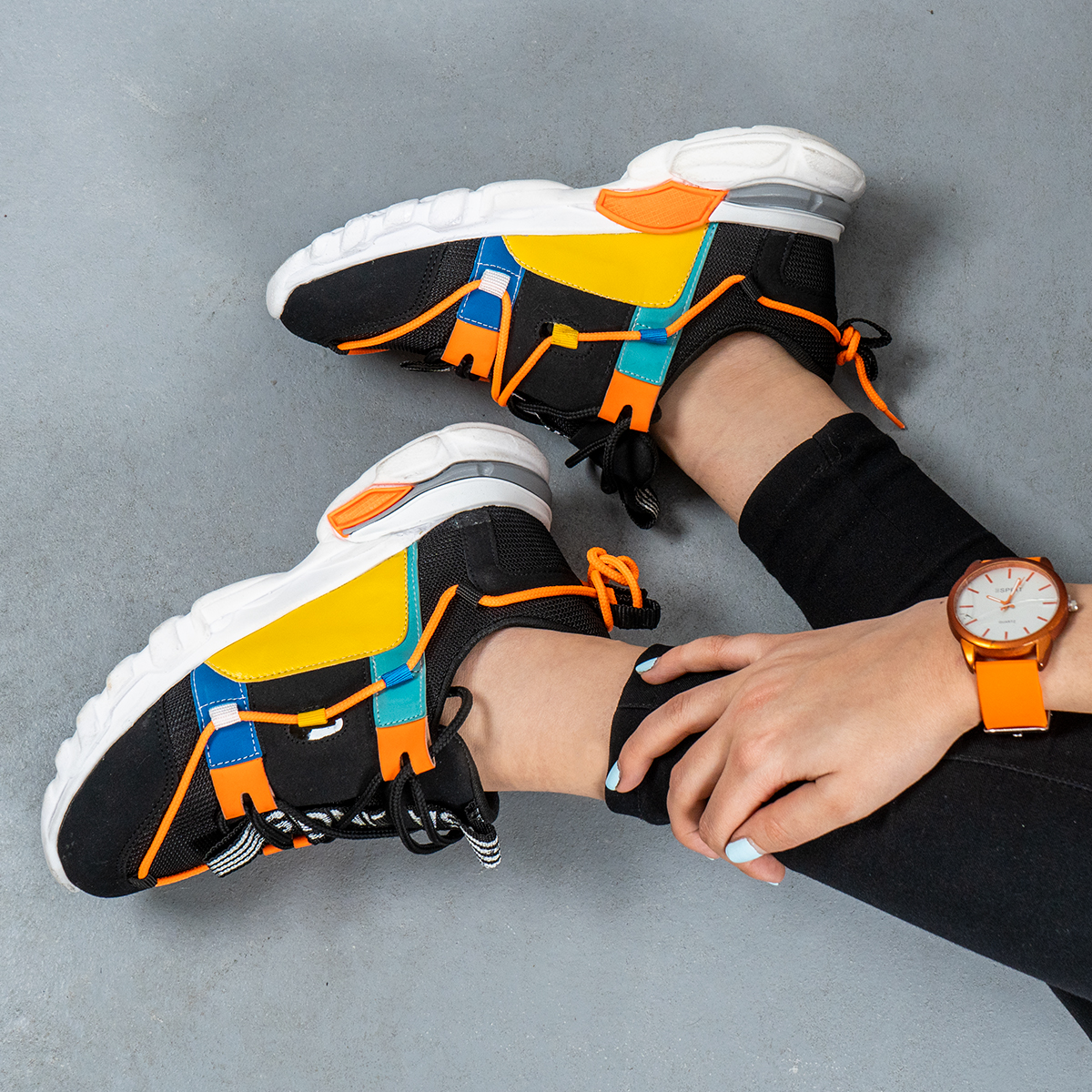 کفش ورزشی دخترانه مشکی مدل Ruby