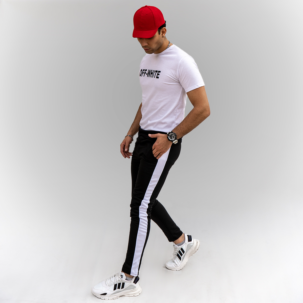 ست تیشرت شلوار Off white مردانه مدل Valter