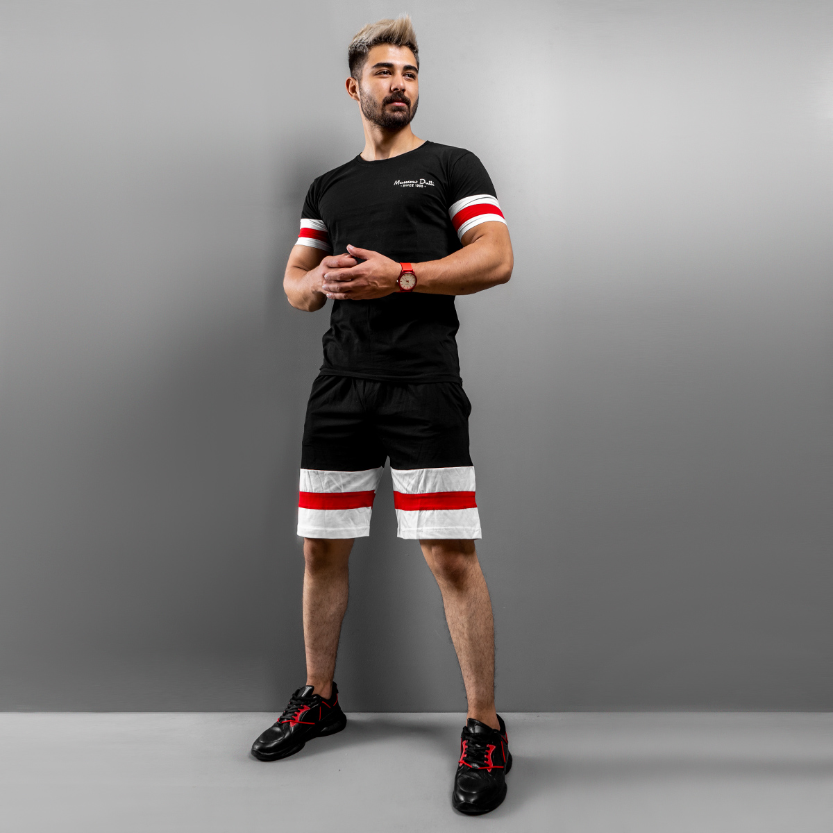 ست تیشرت و شلوارک Massimo Dutti مدل kalender