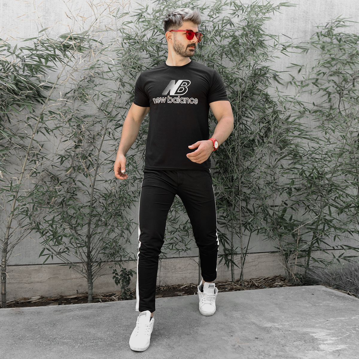 ست تیشرت شلوار مردانه New Balance مدل Malaga