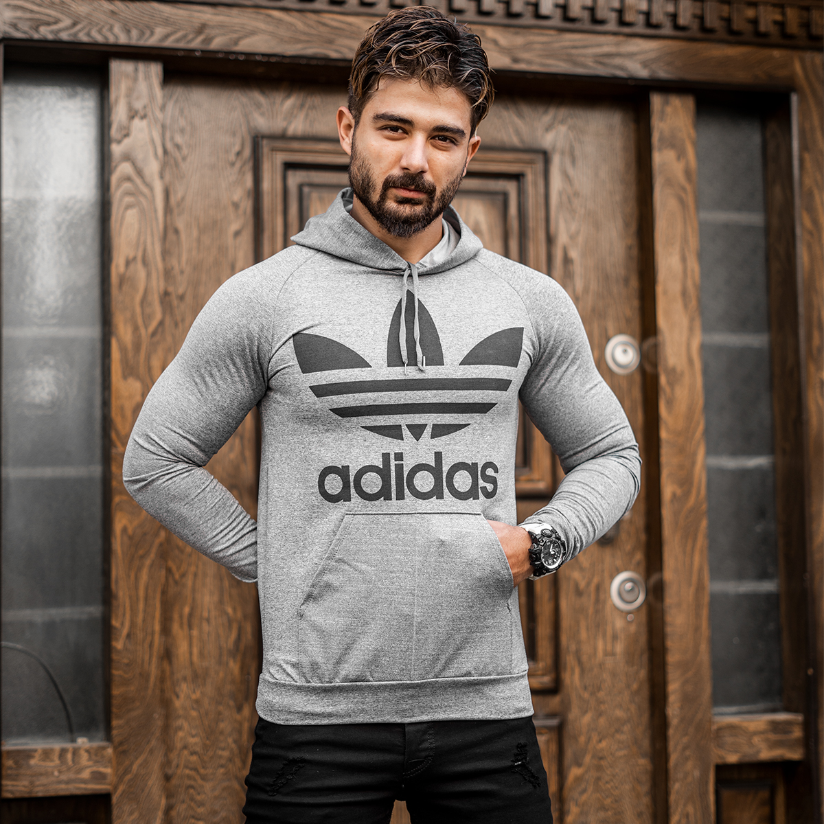 هودی Adidas مردانه مدل Marino