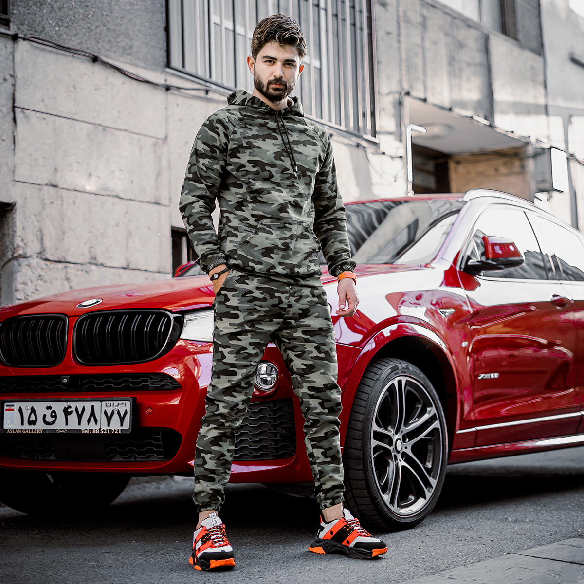 ست هودی شلوار چریکی مردانه مدل arsho