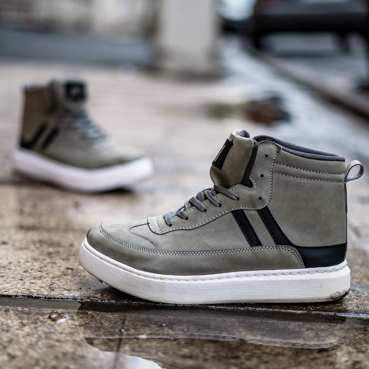 نیم بوت مردانه طوسی مدلMiler