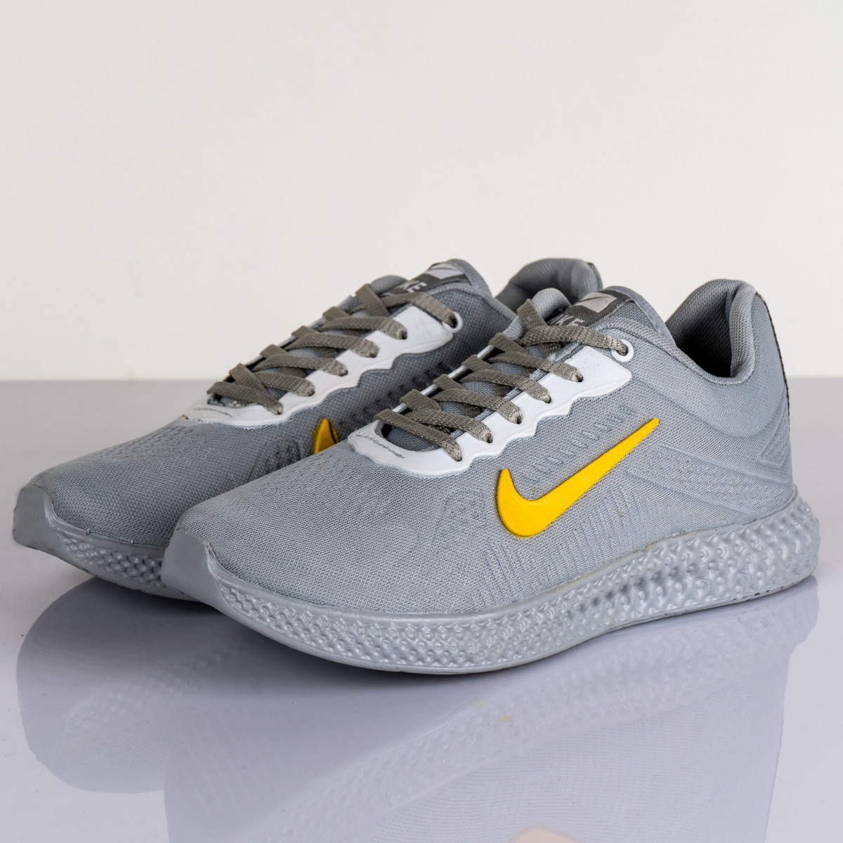 کفش مردانه نایک طوسی زرد مدل Havosh(T)