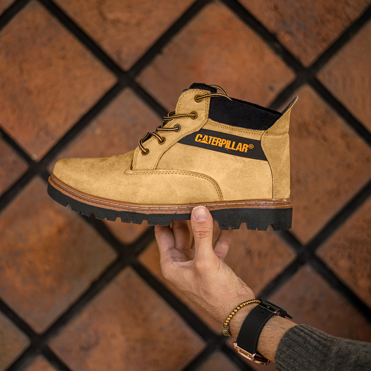 نیم بوت مردانه کرم مدل Orik