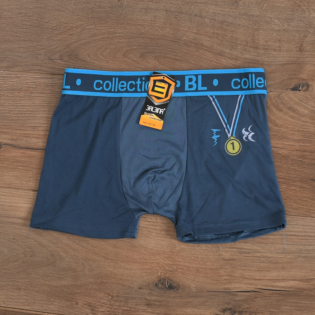 شورت نیم پا طوسی تیره مدل N313(T)