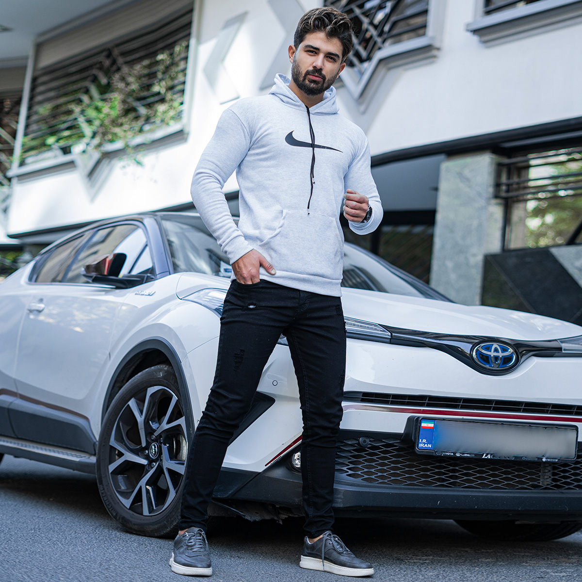 هودی نایک آبی مردانه مدلNolin