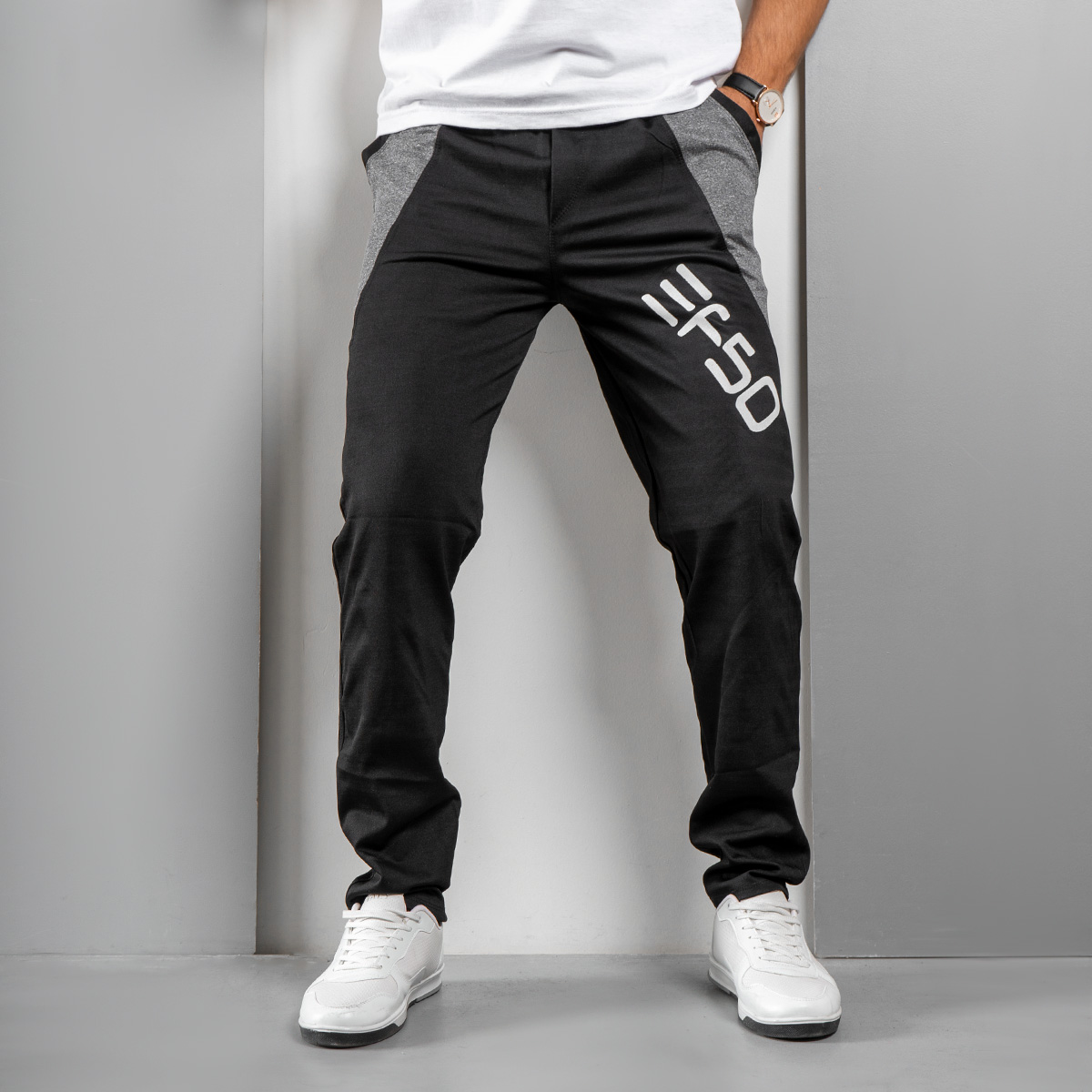 شلوار مردانه(T) مشکی مدل f50