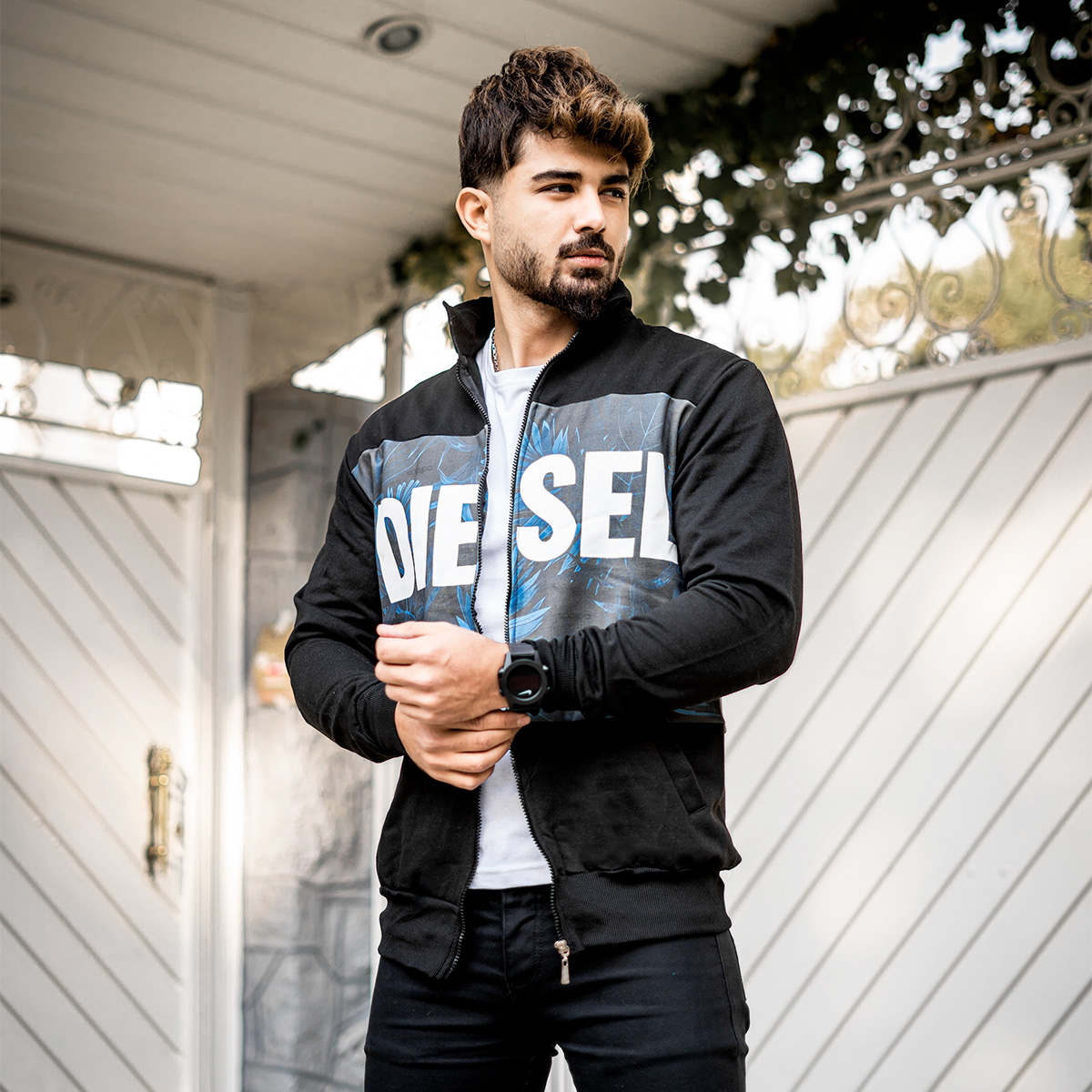 سوییشرت دیزل آبی مردانه مدل morio