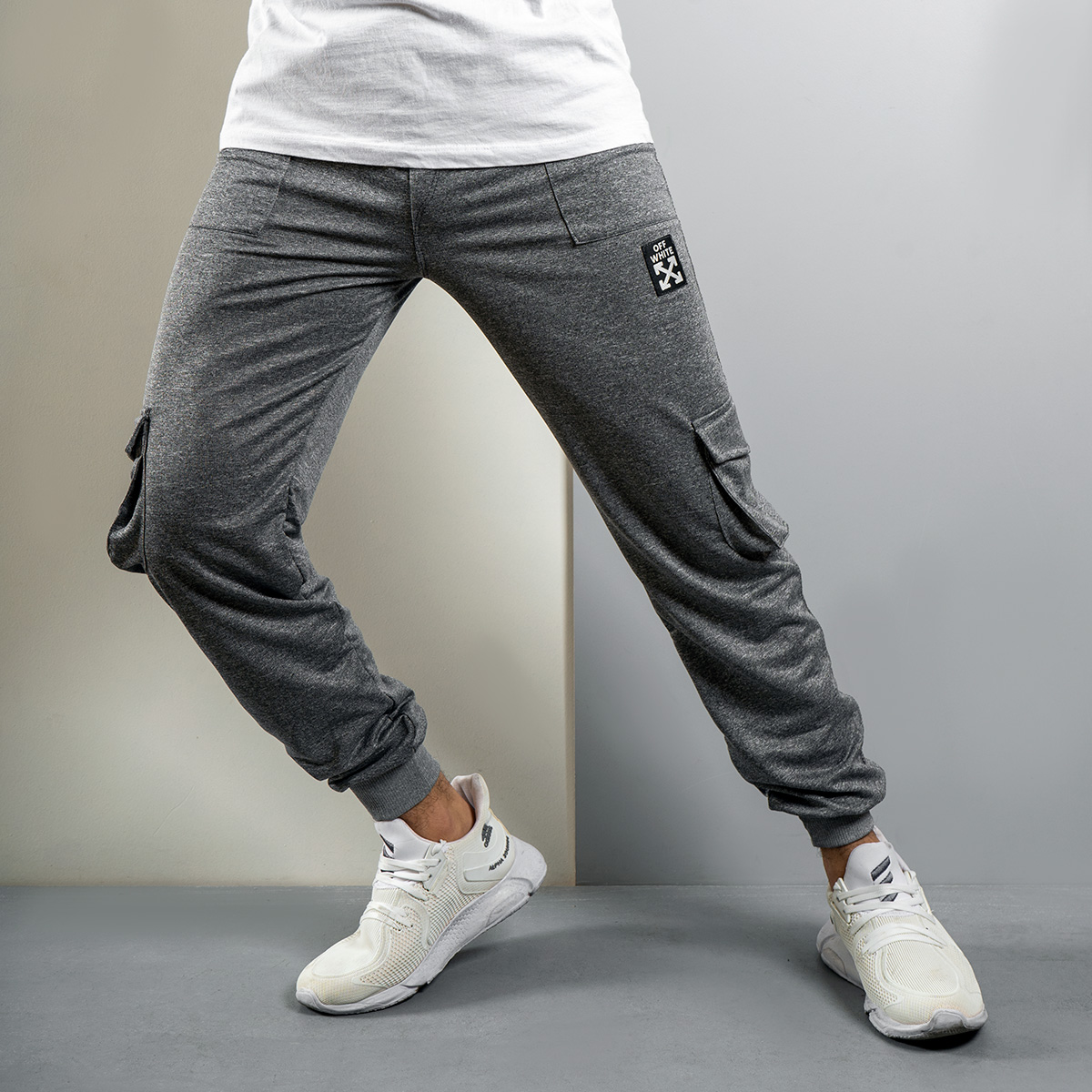 شلوار اسلش طوسی (T) مردانه مدلPSR