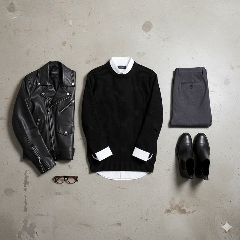 پلیور زاپ دار مشکی مردانه مدلDeta