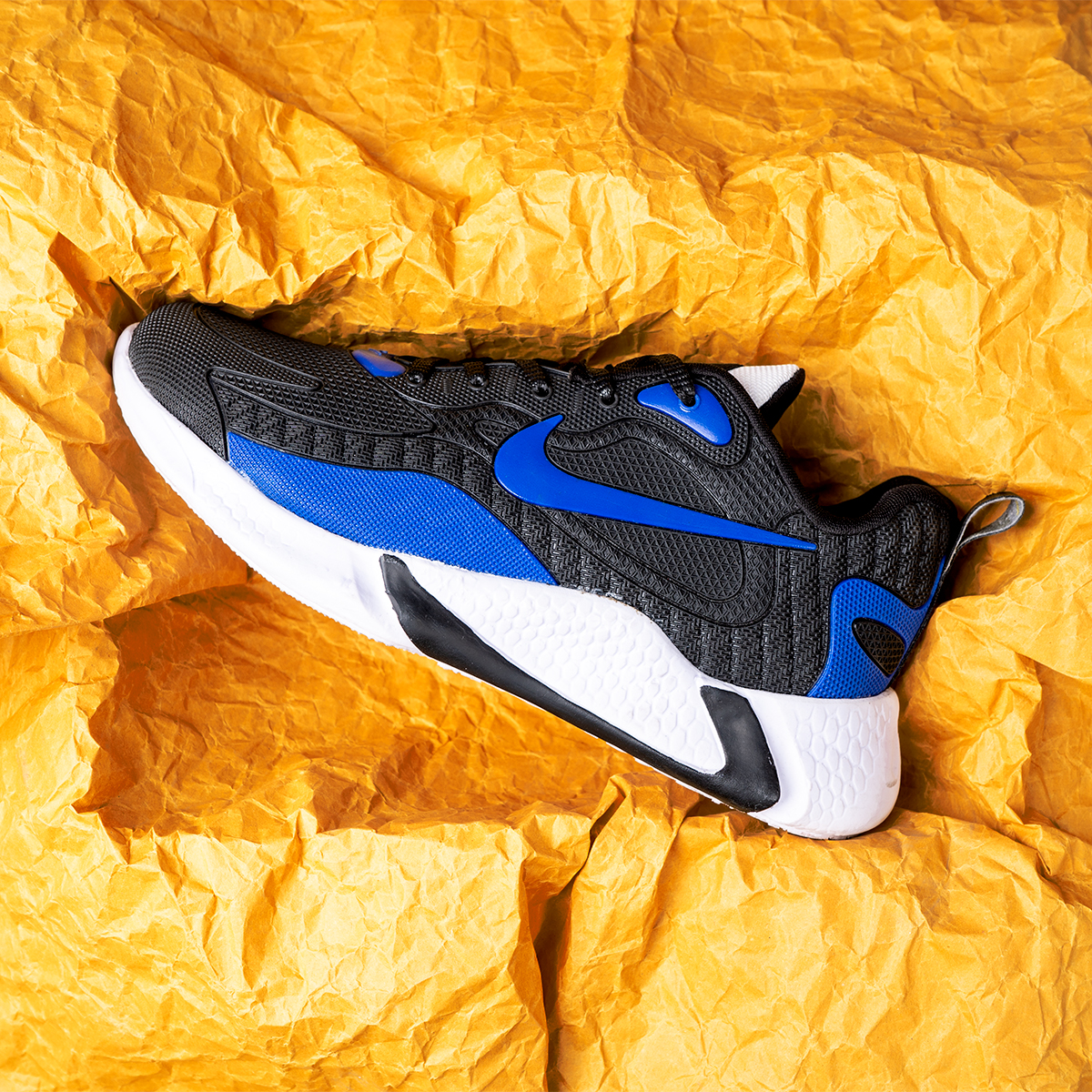 کفش ورزشی نایک مشکی آبی مردانه مدلB709