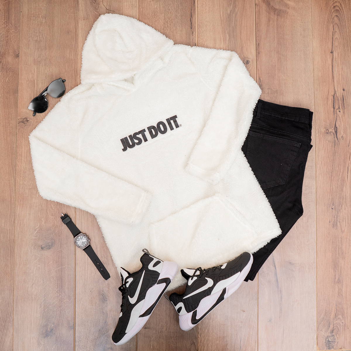 هودی just do itمردانه سفید مدلTaha