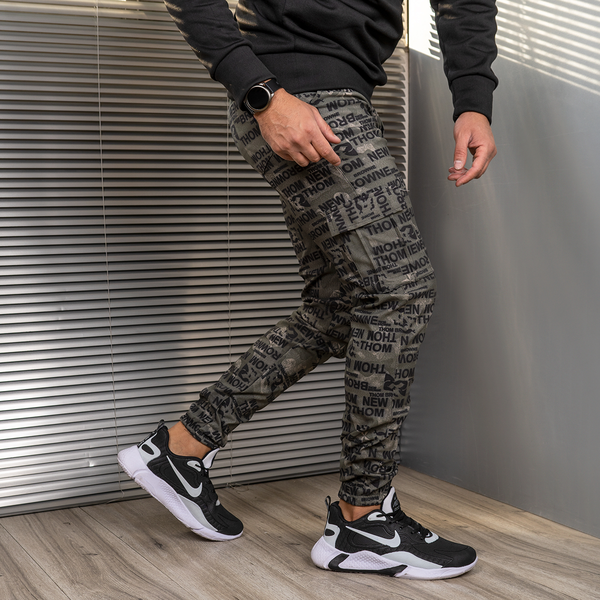 شلوار اسلش مردانه سبز مدل Alish