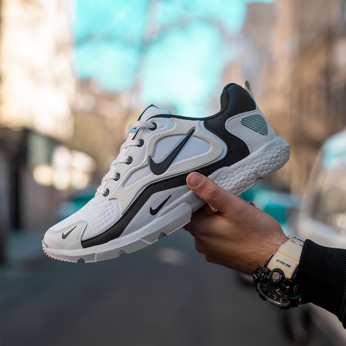 کفش ورزشی نایک سفید مردانه مدل HOMAN