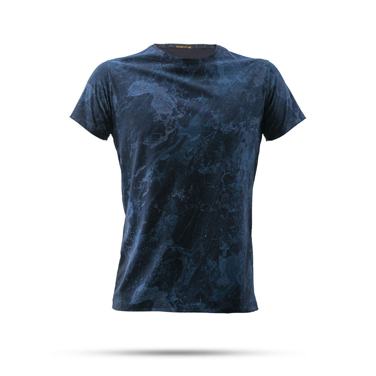 تیشرت مردانه سرمه ای آبرنگی مدل 61