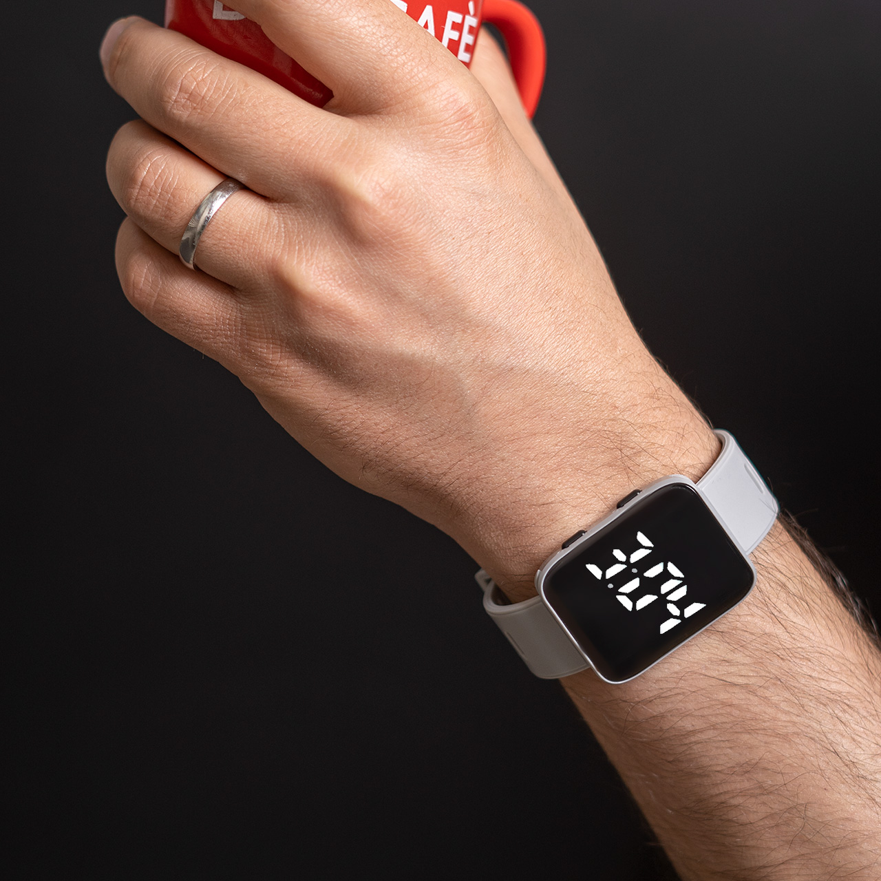 ساعتLED طوسی مدل W330