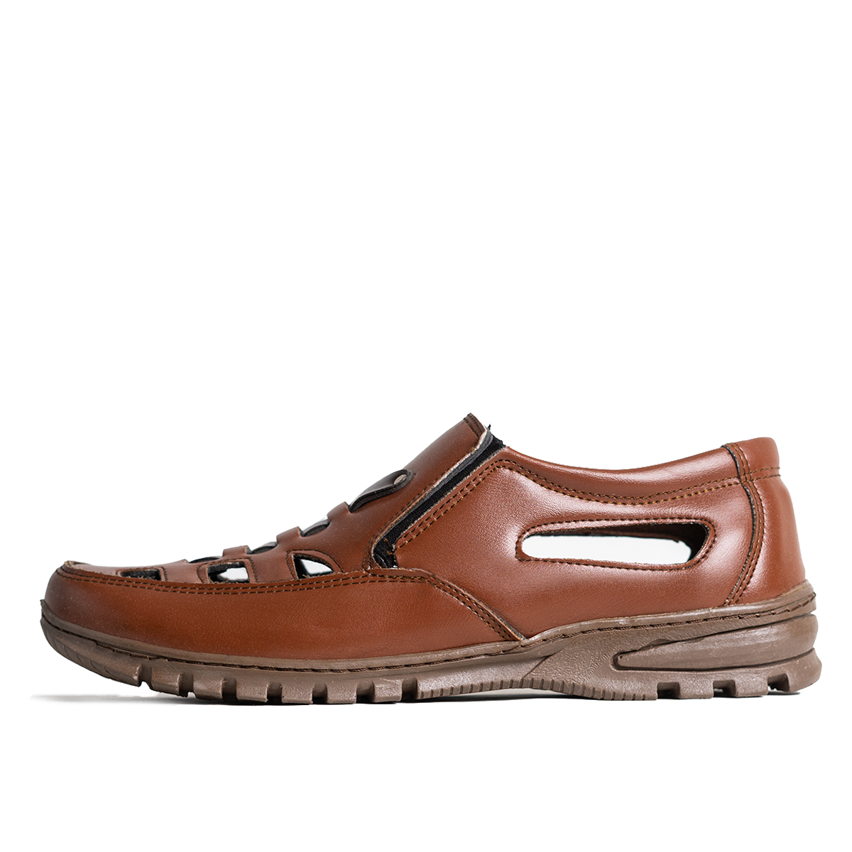 صندل مردانه قهوه ای مدل Mahram