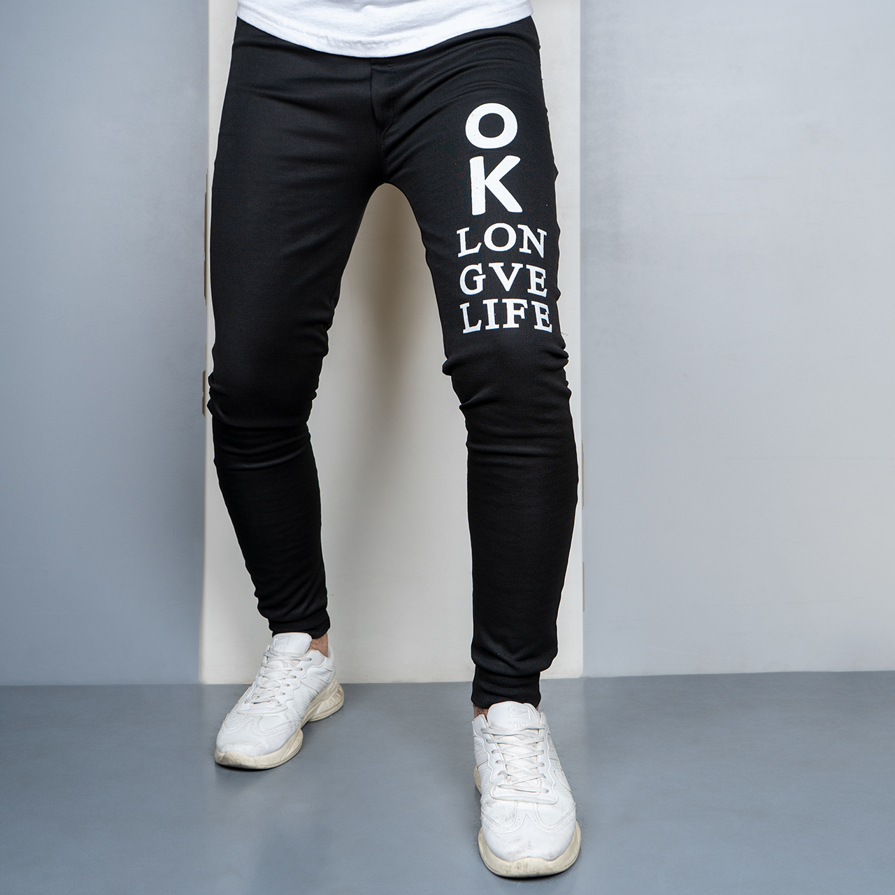 شلوار اسلش مشکی (T) مردانه مدل OK