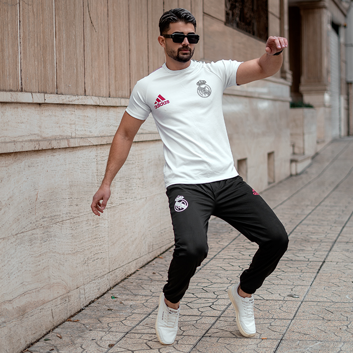 ست تیشرت شلوار مردانه رئال مادرید مدلRM21