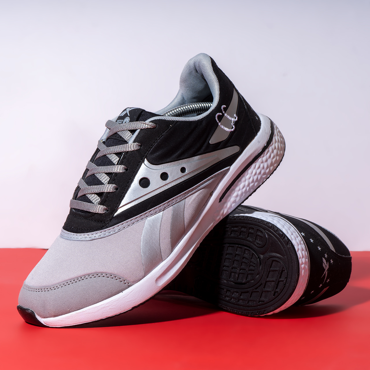 کفش ورزشی ریبوک مشکی طوسی مردانه مدل 25CC