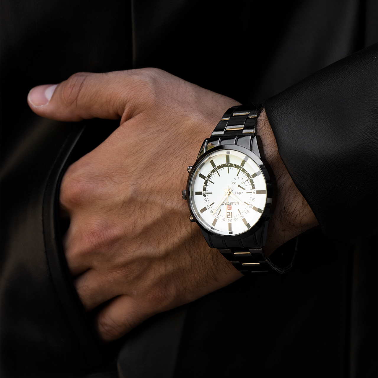 ساعت مچی مردانه Nauiforoe استیل مدل U28