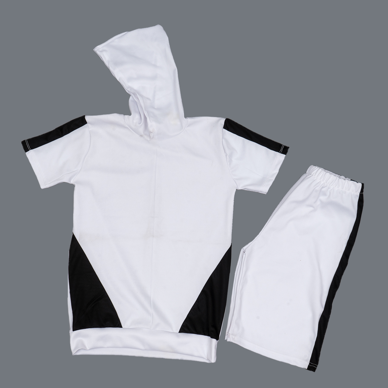 ست تیشرت شلوارک سفید مردانه مدل X10