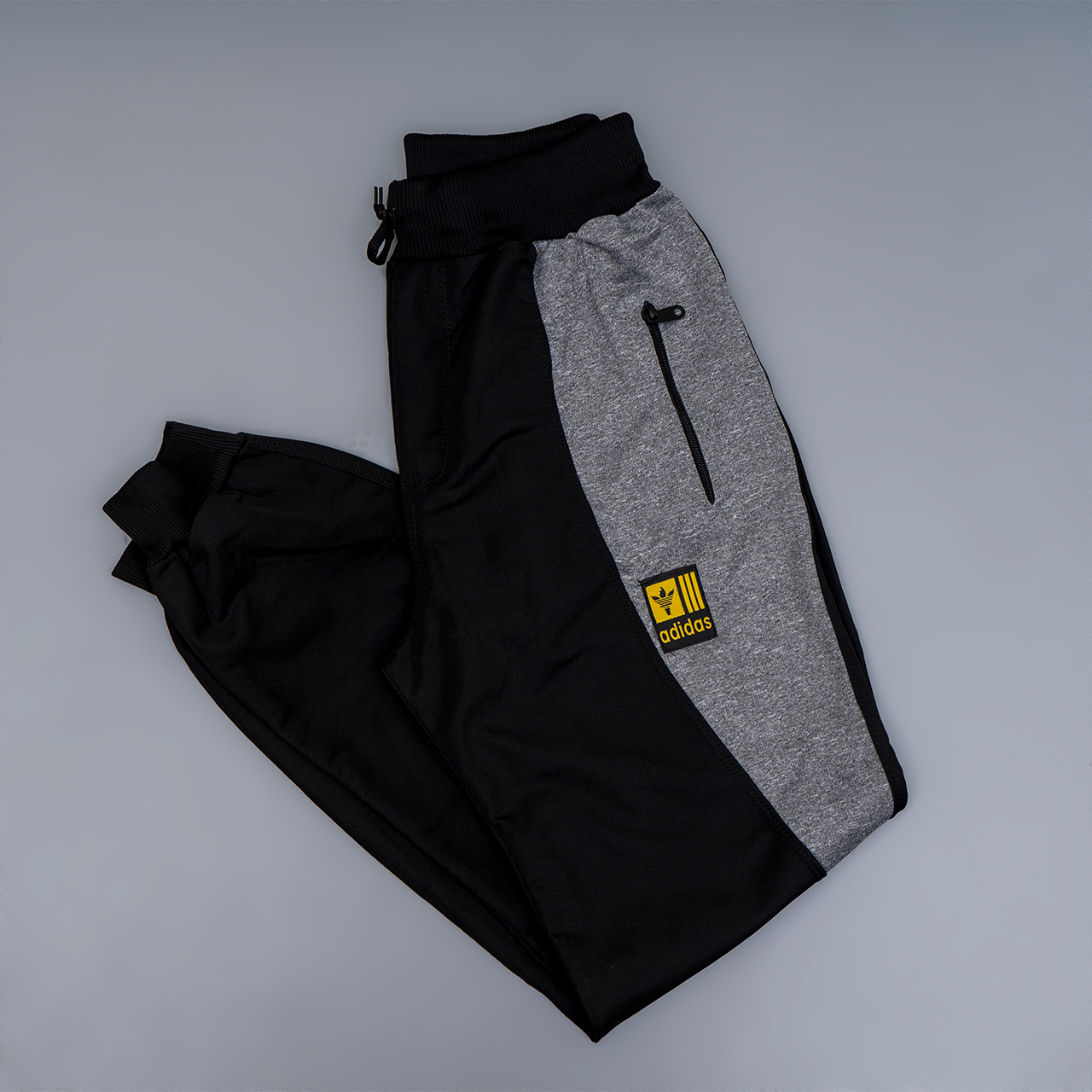 شلوار مردانه مشکی طوسی مدل X121