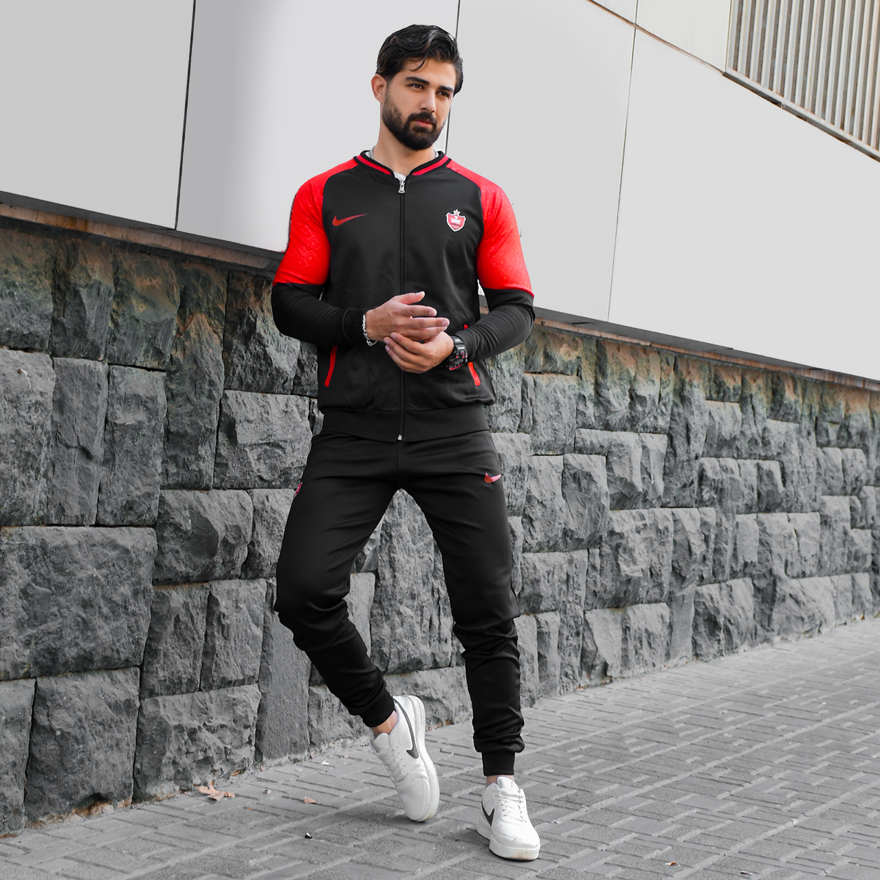 ست سوئیشرت شلوار پرسپولیس مردانه مدل bahif