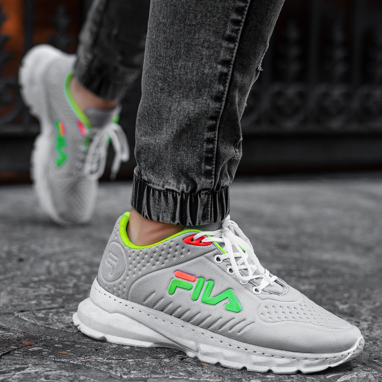 کفش ورزشی (T) فیلا طوسی روشن مردانه مدلRibo