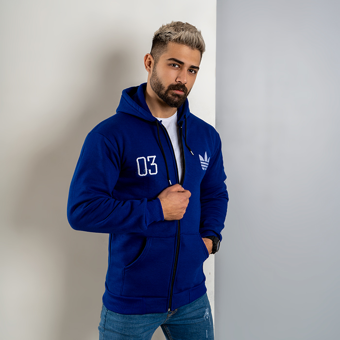 سوییشرت مردانه آبی مدل Adidas 03