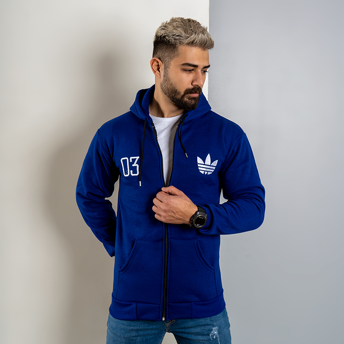 سوییشرت مردانه آبی مدل Adidas 03