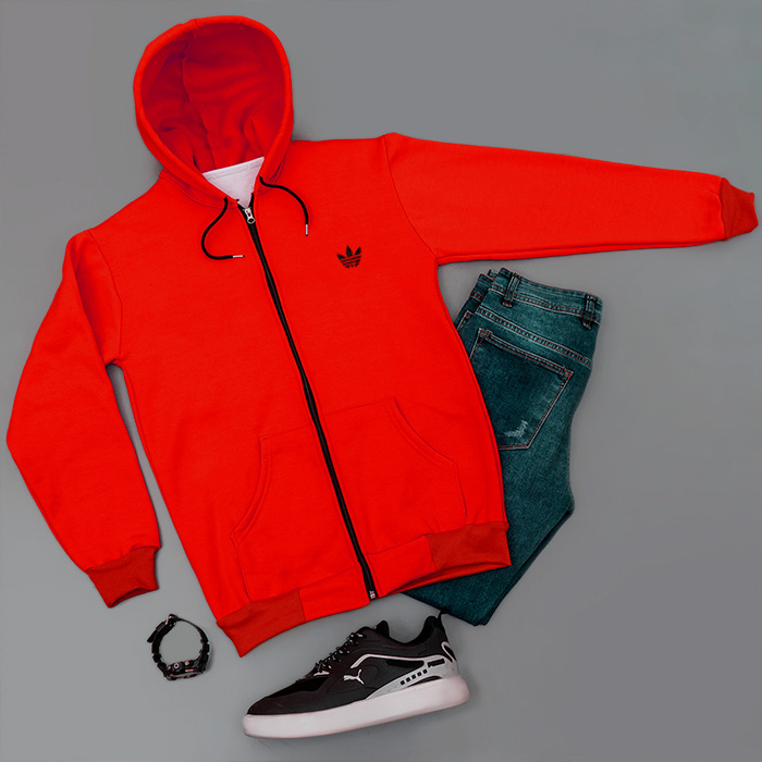 سوییشرت مردانه قرمز مدل Tirdad