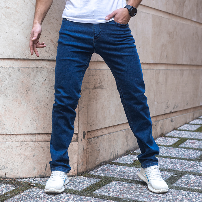 شلوار جین سرمه ای مردانه مدل syavash