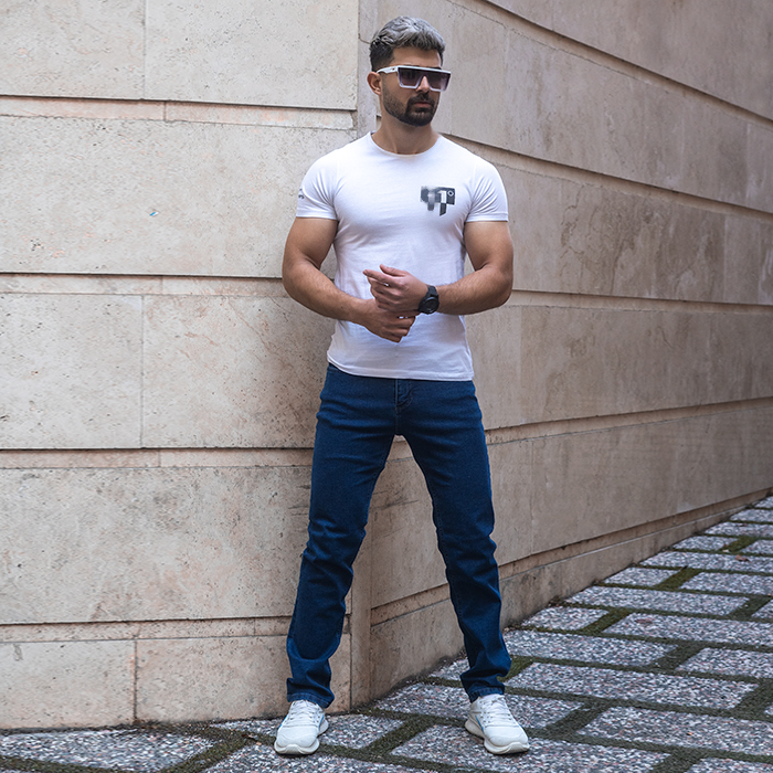 شلوار جین سرمه ای مردانه مدل syavash