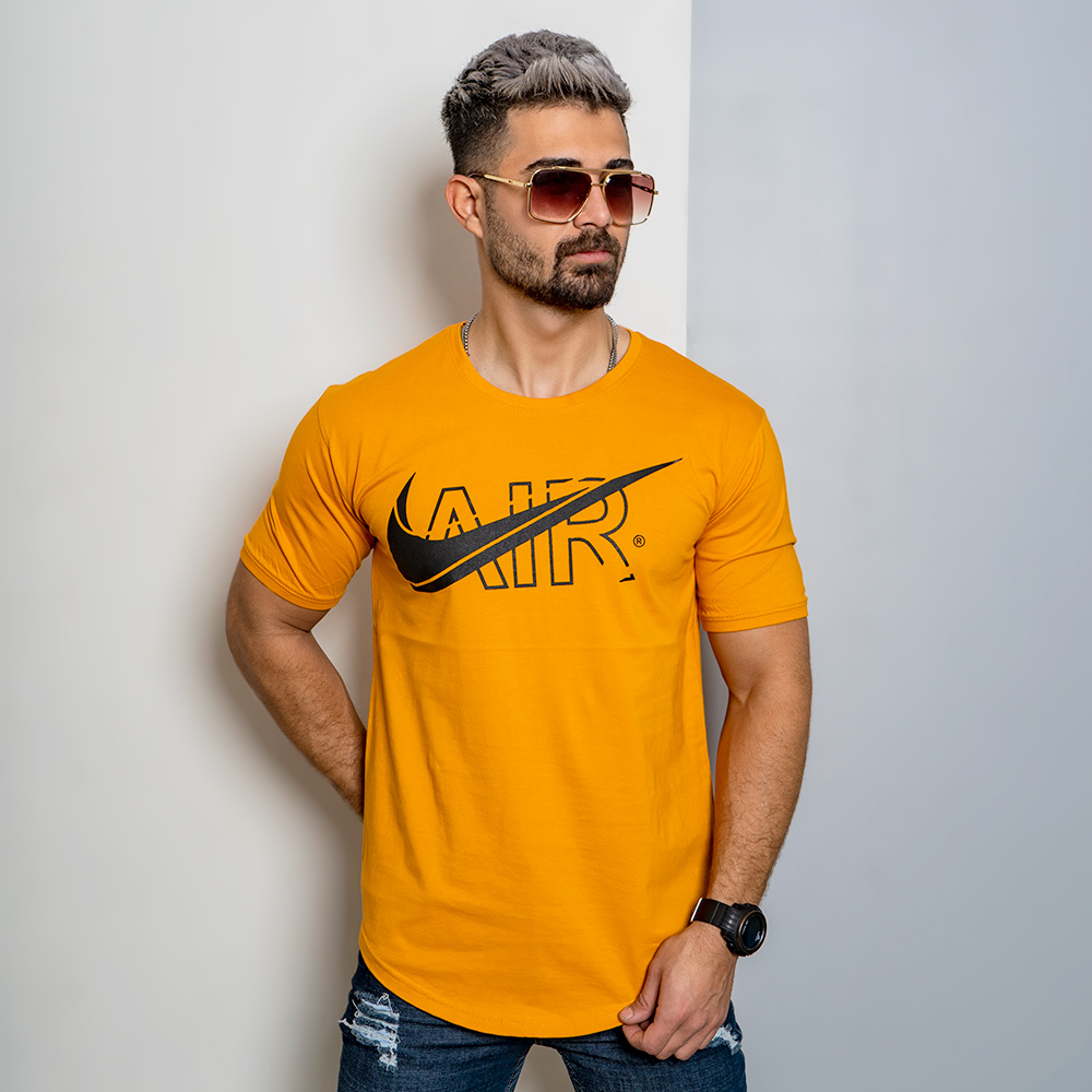 تیشرت مردانه NIKE AIR خردلی مدل ROKO