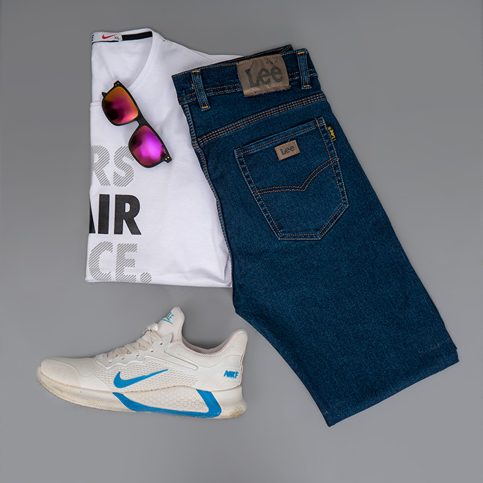 شلوار جین سرمه ای مدل Arsalan