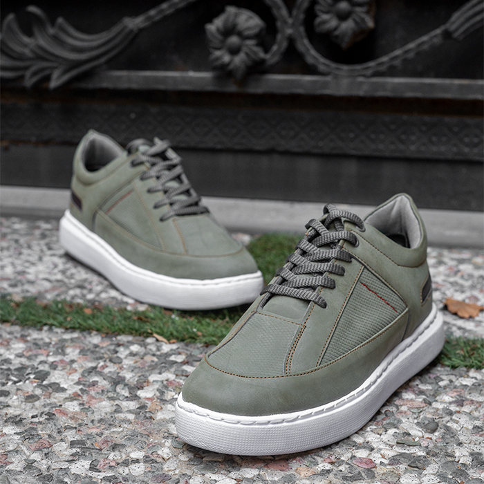 کفش تخت مردانه سبز مدل Salin