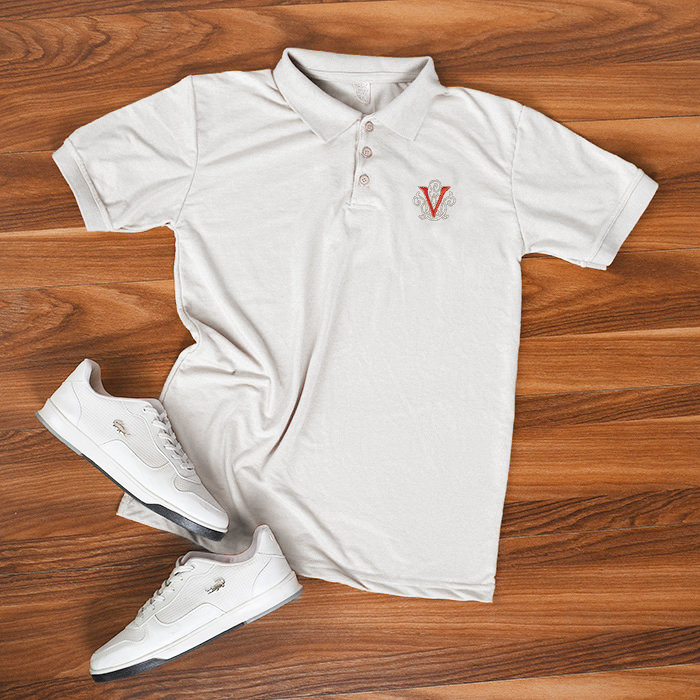 تیشرت V سفید مردانه مدل Sadra