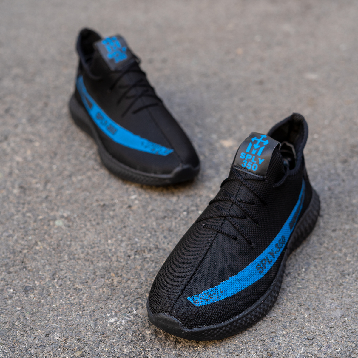 کفش ورزشی SPLY350 مشکی آبی زیره مشکی مردانه مدلYogi