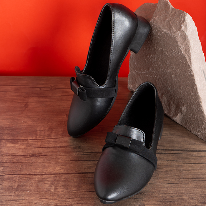 کفش کالج زنانه مشکی مدل Setak