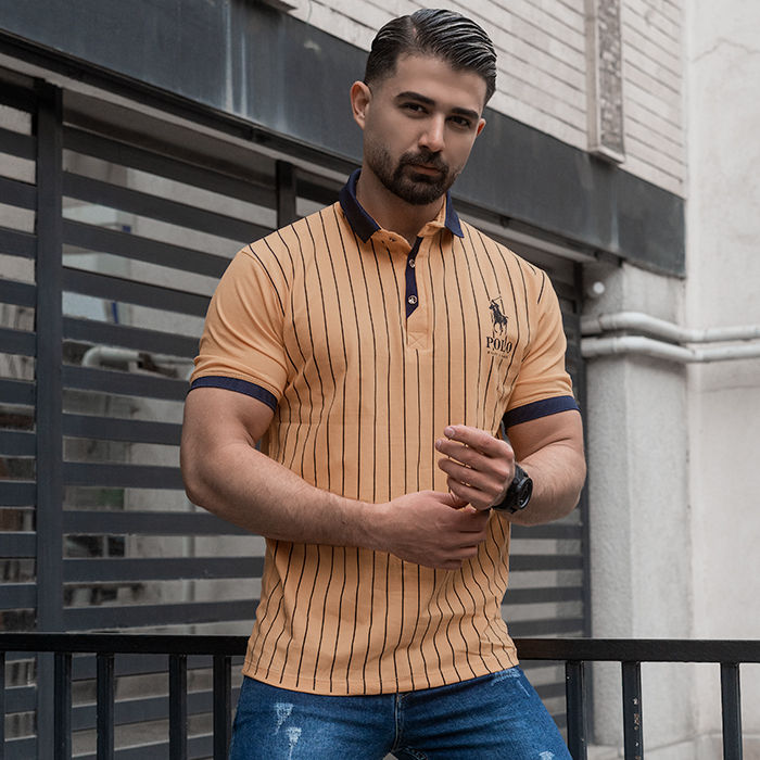 تیشرت مردانه کرم مدل MONO